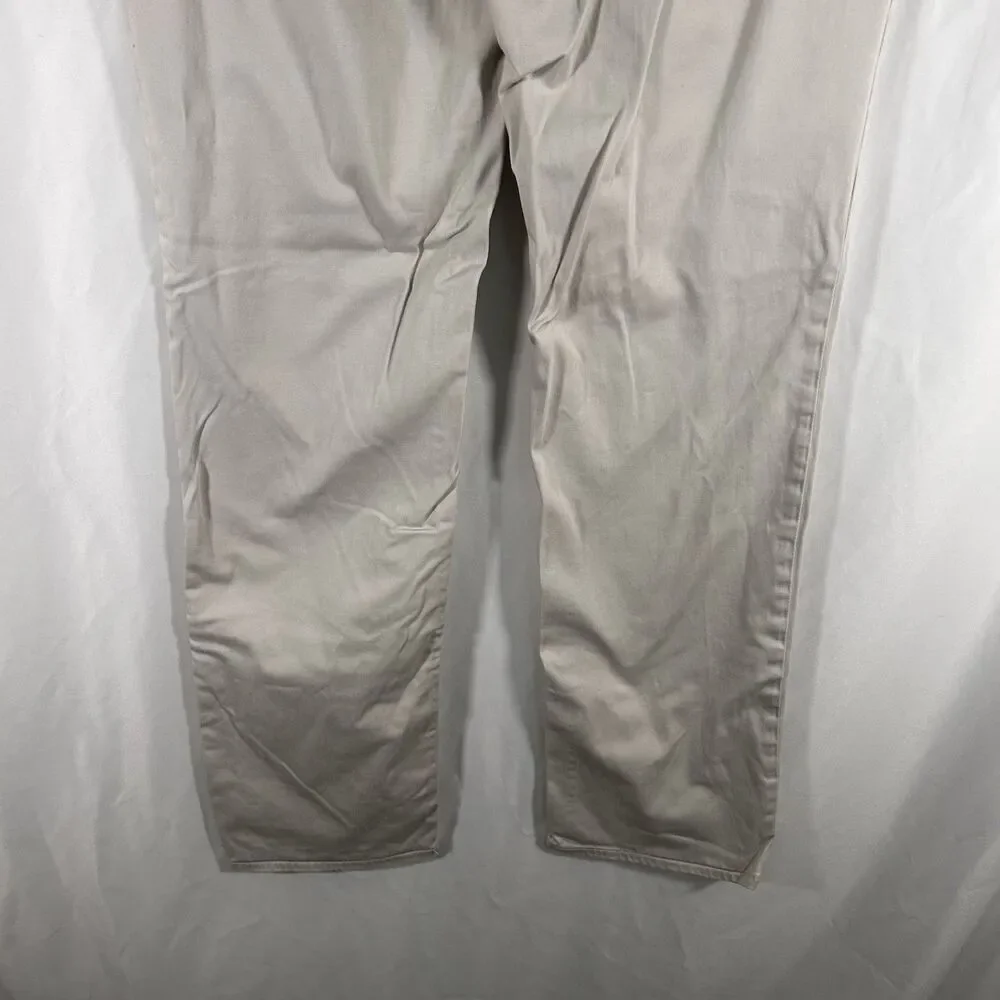 Polo Ralph Lauren Chino Pants Mens 34x34 Light Beige Stretch Straight Fit Cotton